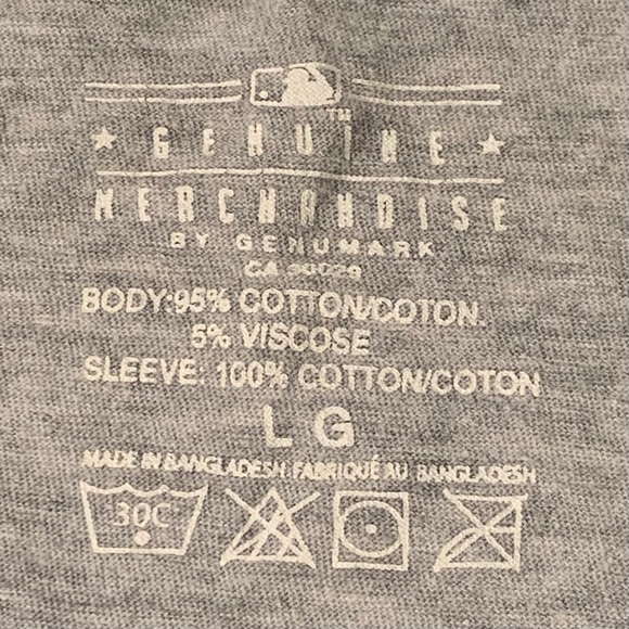 [2/$20] MLB LOS ANGELES ANGELS LOGO WOMENS GREY SHORT SLEEVE T-SHIRT SIZE LARGE - Picture 3 of 5